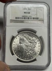 1891-P NGC MS64 Morgan Silver Dollar - Attractive Luster! $1 U.S. Coin
