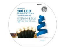 GE StayBright 200 LED Microbright Lights Warm...
