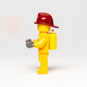 LEGO&reg; Fire Fighter Minifigure (cty1286) 4208 Male Helmet Rescue City Town