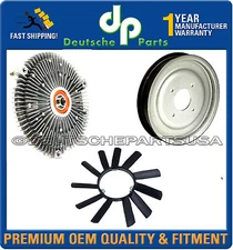 MERCEDES-BENZ W201 VISCOUS ENGINE COOLING FAN CLUTCH + FAN BLADE + PULLEY KIT 3