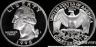 1998 S 90% Silver Washington Quarter Deep Cameo Gem Proof
