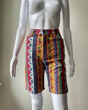 Vintage 26 Denim Shorts Action West Arizona Floral Western AOP High Waist EUC