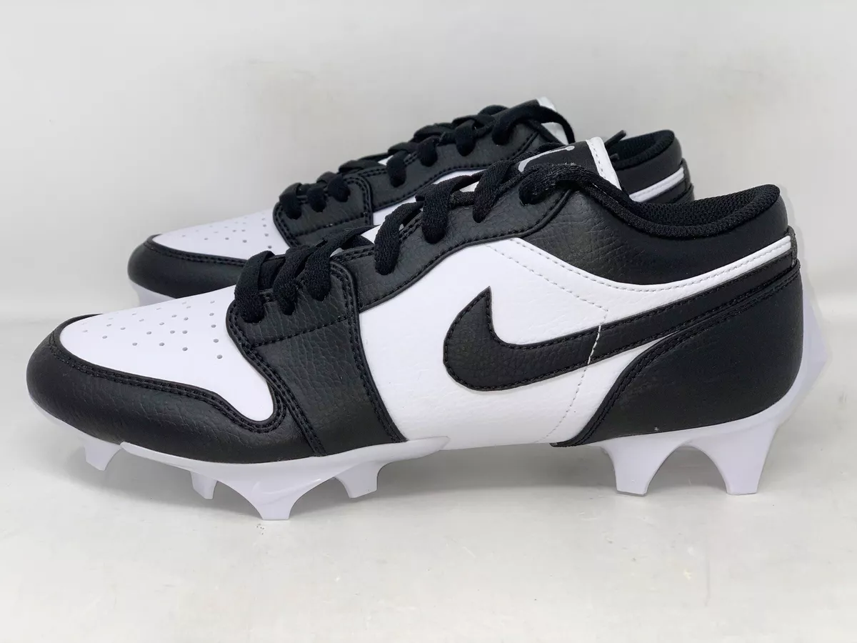 Air Jordan 1 Low Panda Black Football Cleats Size 8.5 BNIB FJ6245