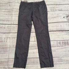 Lanvin Gray Dress Casual Pants Straight Leg Button Fly Women's Size 34x32