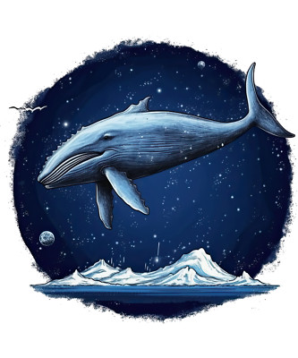 Car decal sticker blue whale sticker