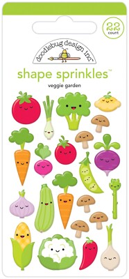 Crafts Doodlebug Sprinkles Puffy Veggie Garden Vegetables Tomato Onion Mushrooms