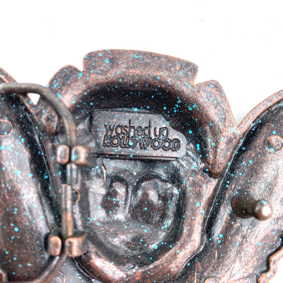 Washed Up Hollywood Angel Metal Belt Buckle Grunge Skull Punk Biker - Image 4 of 4