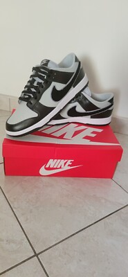 Size 13 - Nike Dunk Low Chenille Swoosh - Gray Fog