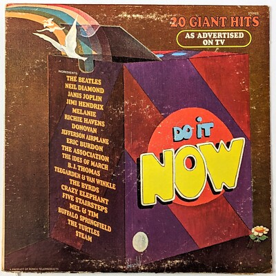 1970 Do It Now 20 Giant Hit Vintage Vinyl LP 1001 VG+ Anti Drug Rare Compilation
