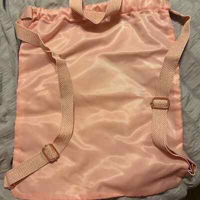 Disney Pink and Gold Drawstring Backpack NEW Bibbidi Bobbidi Boutique Bag- Disney Parks Pink  main image 4