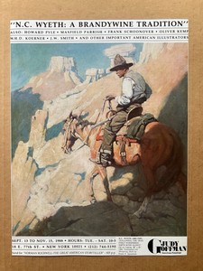 1988 N.C. Wyeth "Whispering Smith" Judy Goffman Paintings Print Ad 7 7/8x10 1/2"