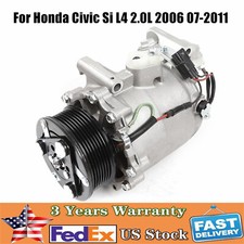 A/C Compressor W/Clutch For 2006 2007 2008 2009 2010 2011 Honda Civic Si L4 2.0L