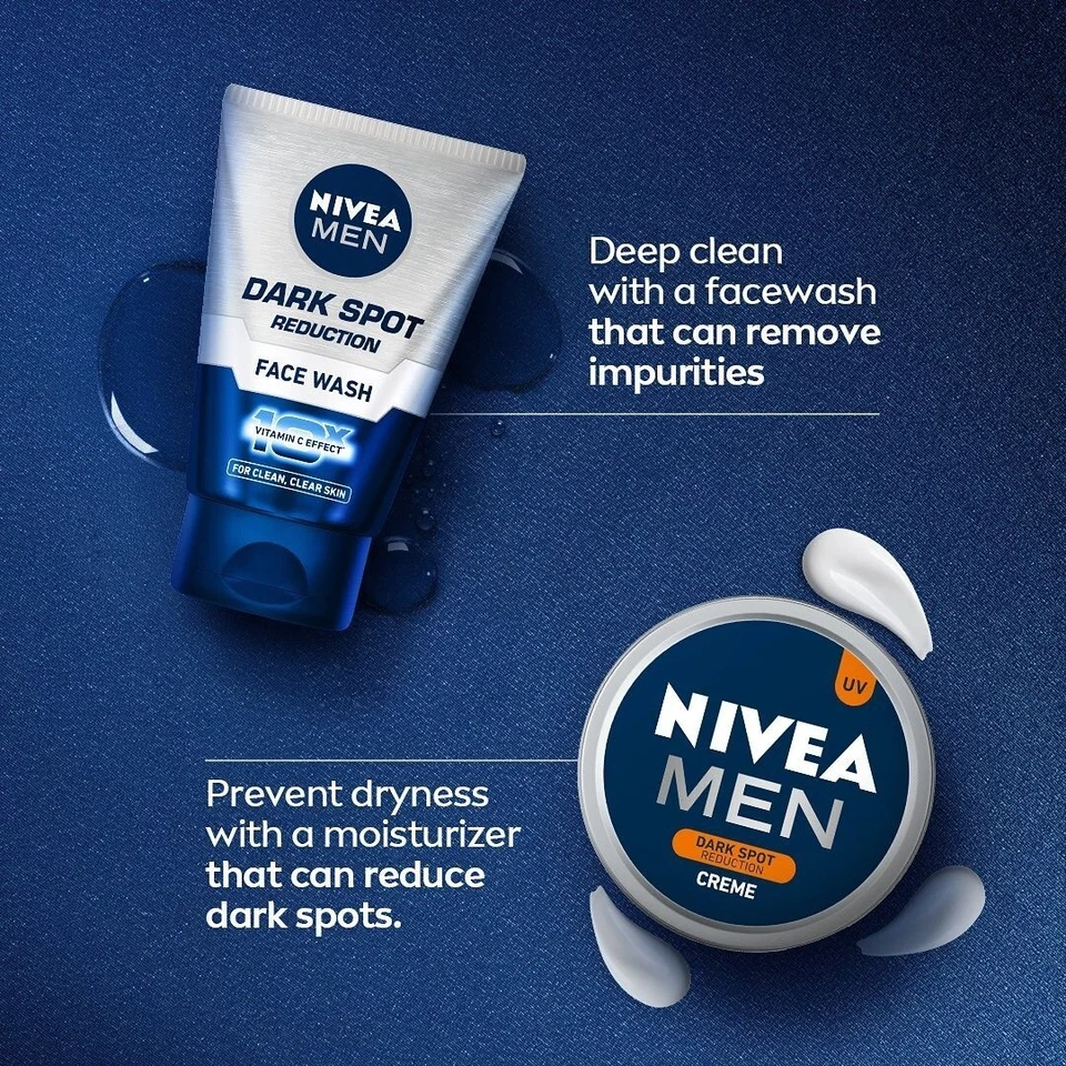 Combo de NIVEA Crema Hombre 30ml y Jabón Facial 100g para Reducción de Manchas Oscuras Toda la Piel Foto 3 de 4