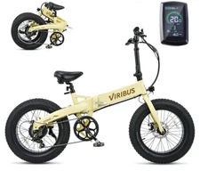 Viribus Electric Bike Fat Tire, 500W 20'' Folding Ebike with 48V 12Ah Battery