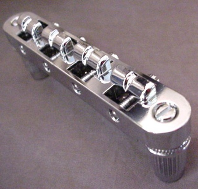 CHROME TUNE O MATIC BRIDGE FOR BASS GUITAR eBay
