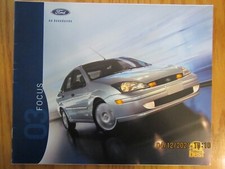 2003 Ford Focus Sales Brochure Folder Nos Excellent Condition