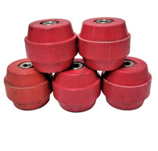 HIGH VOLTAGE STANDOFF INSULATORS 1-3/8" H X 1-3/4" DIA 3/8"-16 THREADED LOT OF 5