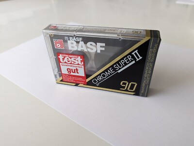 Klassiker! Audio Kassette BASF Chrome Super II originalverpackt neu 90 min