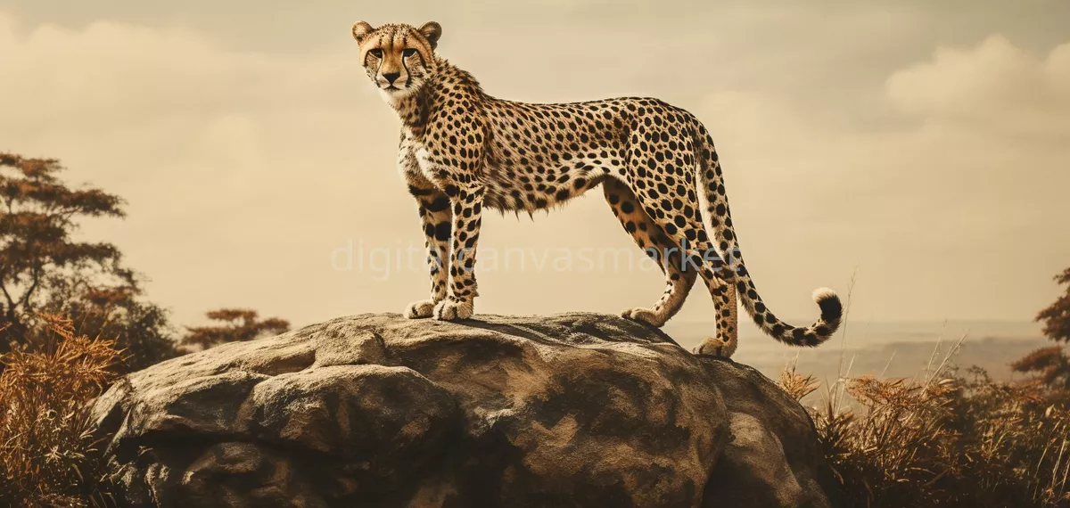 Digital Image Picture Photo Print Desktop Wallpaper Background Cheetah Art