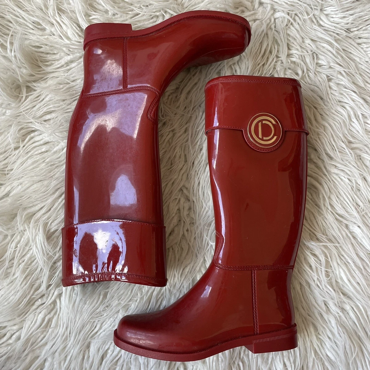 Dior red best sale boots