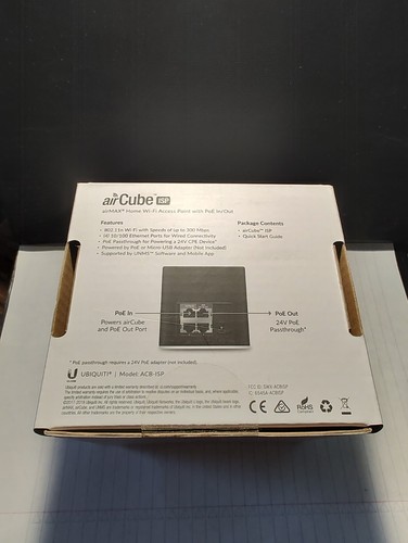 Point d'accès Wi-Fi Ubiquiti Networks airCube Wireless-N300 - Noir - Photo 2/5