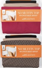 Lot Of 6, Warner  s No Muffin Top Brief Panties, Size XL, NWT