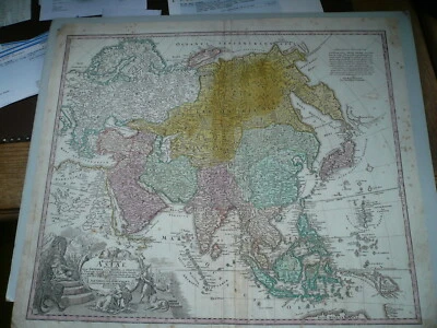 Asien,Japan,Australien,anno 1720, Homann J.B. Coppermap, edited by Homann - Bild 1 von 4