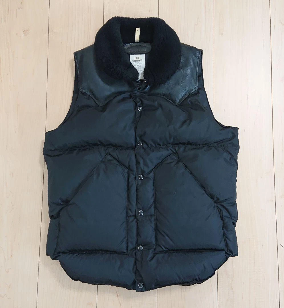 Rocky Mountain Featherbed × AZ by junhashimoto CHRISTY VEST Size 36 Black Japan