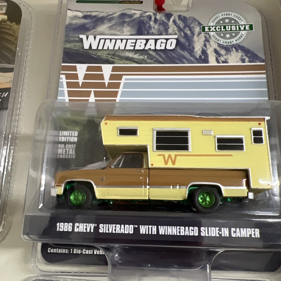 Greenlight Chevrolet ,dodge Ford Slide In Camper Lot Of 5 Green Machine