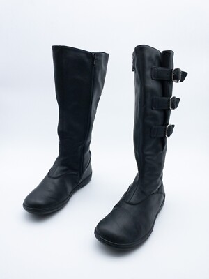 BÄR Damen Stiefel Schaftstiefel Stiefelette Leder schwarz Gr 35 EU Art 21079-98