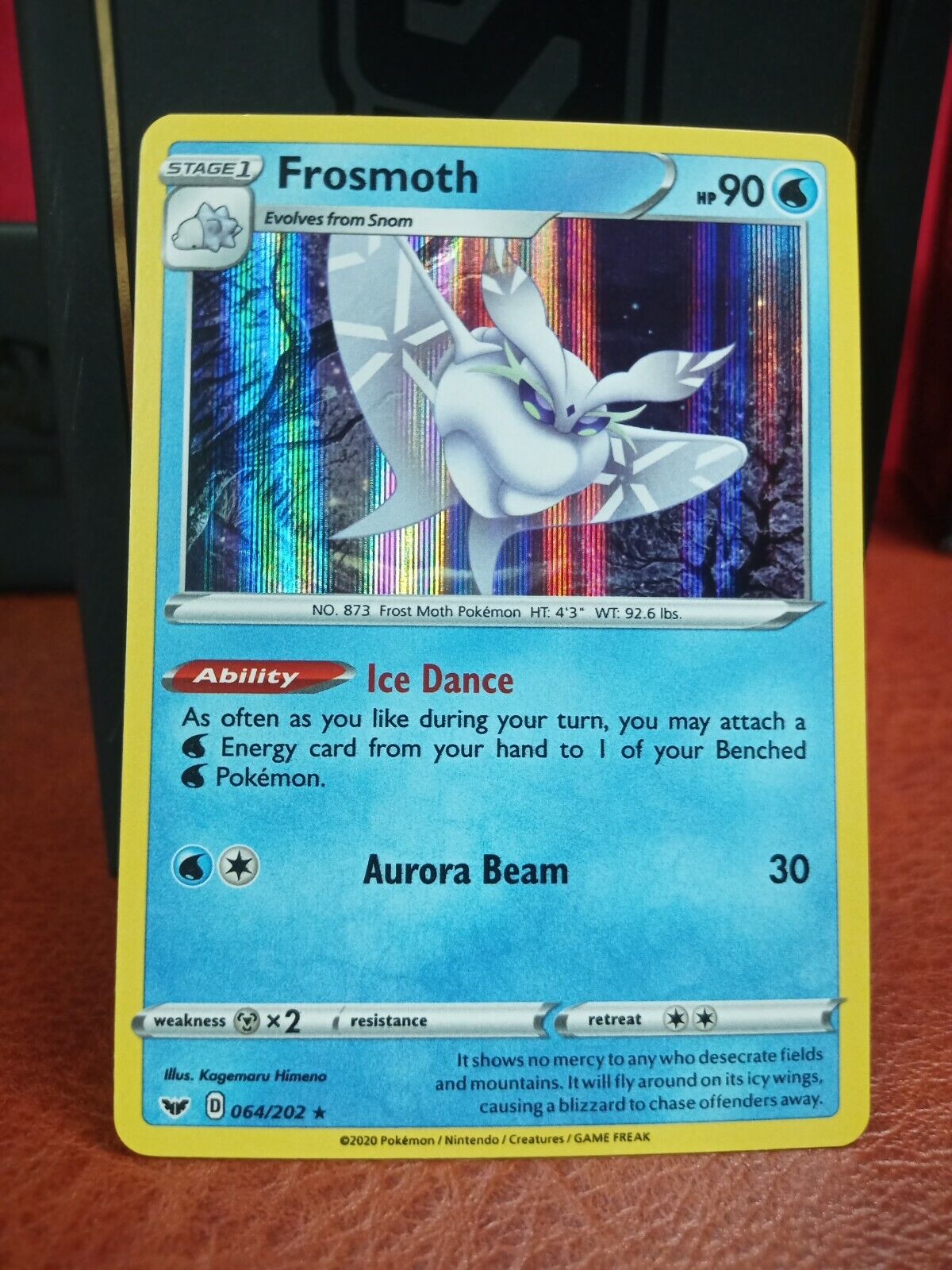 Frosmoth 64/202 NM in Portuguese Sword & Shield Pokémon TCG