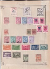 Albania MH Nice unsorted lot of stamps on album page see scan