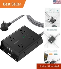 Smart Surge Protector with 8 AC Outlets & 4 USB Ports - 1080 Joules Protection