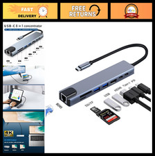 8-in-1 USB C Hub Docking Station - 4K HDMI, Ethernet, 2 USB, SD/TF Reader, PD 10