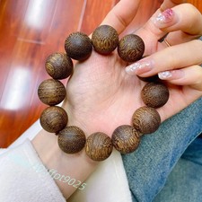 20mm 12pcs Prayer Beads Natural Grade A Wood Men's Bracelet Buddha Lucky Gift