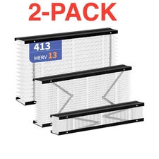 2-Pack - Replacement Filter for Aprilaire 413 - MERV 13 - Collapsible