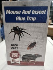 38Pack Mouse Insect Traps Indoor for Home, Glue Traps for Mice Roach Ant...