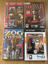 Classic Pc Game Bundle Joblot Rome Total War Age Of Empires Zoo Tycoon Red Alert