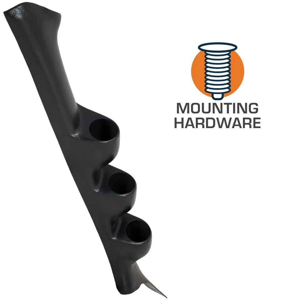 GlowShift Black Triple Gauge 52mm Pillar Pod for 1998-2002 Honda Accord Sedan - Image 3 of 3