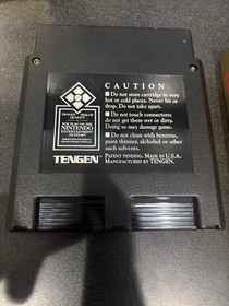 Pac Man Tengen (Nintendo NES) CIB Complete in Box w/Poster Black Cartridge Works