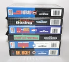 6 lot SEGA GENESIS Sports Video Game Cartridges in Original Box Cases, Madden