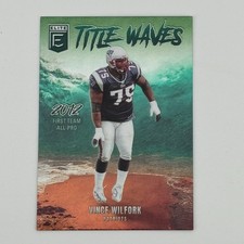 2025 Donruss Elite Vince Wilfork #5 Title Waves New England Patriots