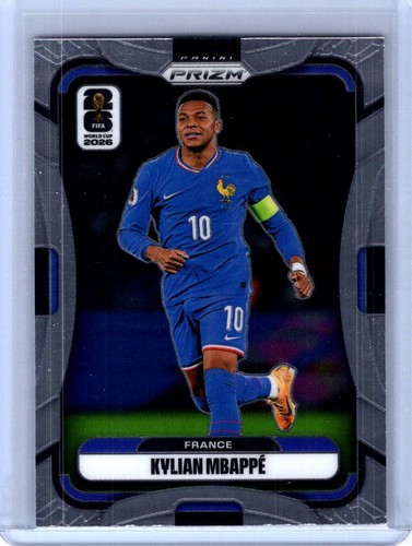 2026 Panini Prizm FIFA World Cup #40 Kylian Mbappe White Wave Prizms #/20