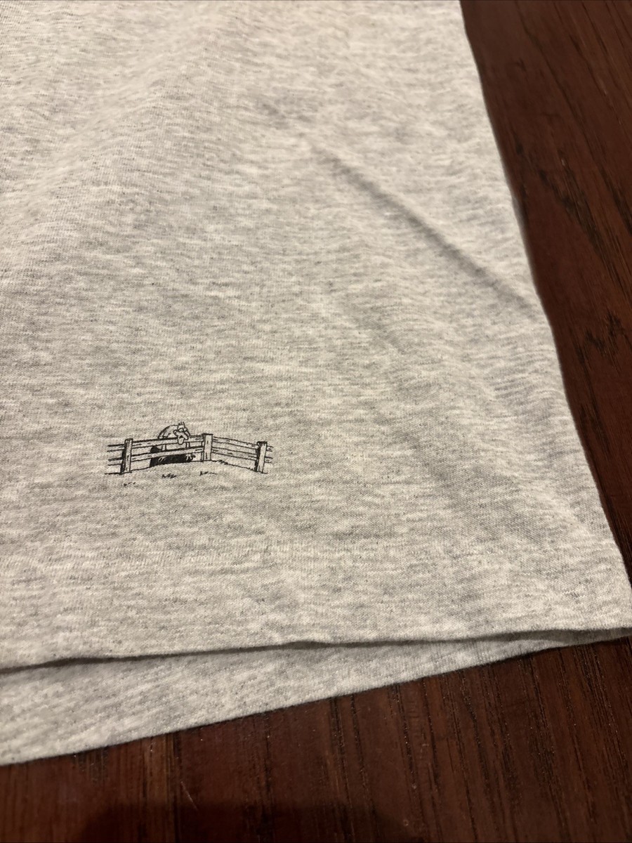 The Far Side Comic Shirt 1986 Yak Shirt Vintage Logotel Far Side-Made In USA-XL View 2