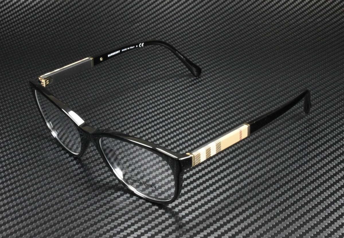 NWT Burberry 0BE2413D Black Round 48mm Eyeglasses Burberry Round 41 mm - 50 mm Lens Socket Width Eyeglass  main image 3