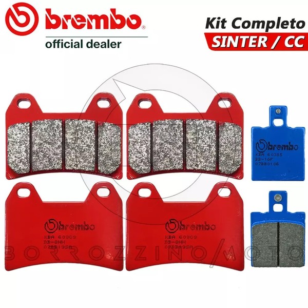 BremsbelÄGe Brembo Sinter Vorderer + Hinterer Ducati Monster S4R 996 2006-image