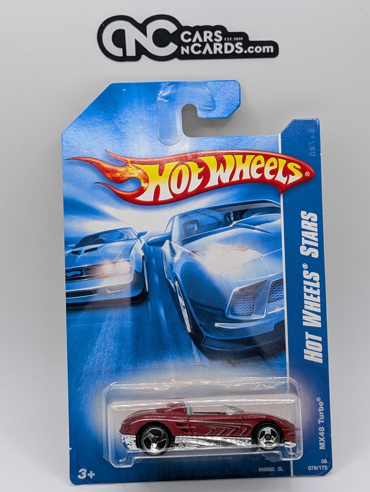 2008 Hot Wheels Stars MX48 Turbo Red 78/172 (Soft Corners)