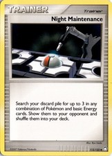 Night Maintenance 113/123 Mysterious Treasures Pokémon Card TCG