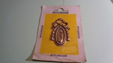 1 ENTREE DE SERRURE OVALE - LOUIS XVI  - REF 1458 STYLDECOR - LAITON  - NEUF