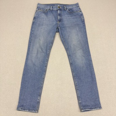 Mott & Bow Jeans Mens 30x30 Blue Denim Slim Fit Light Wash Minimalist Casual